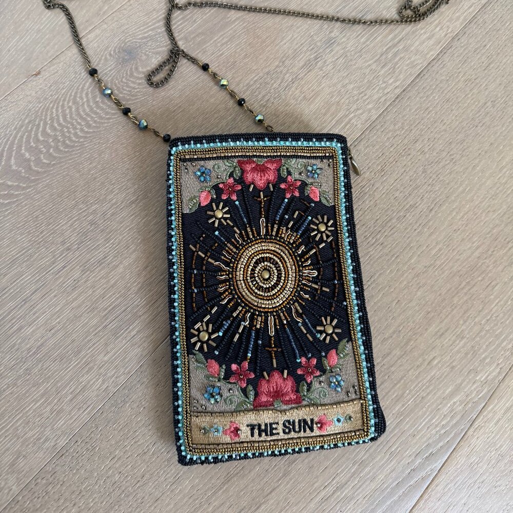 Mary Frances mini shine on beaded phone bag THE SUN